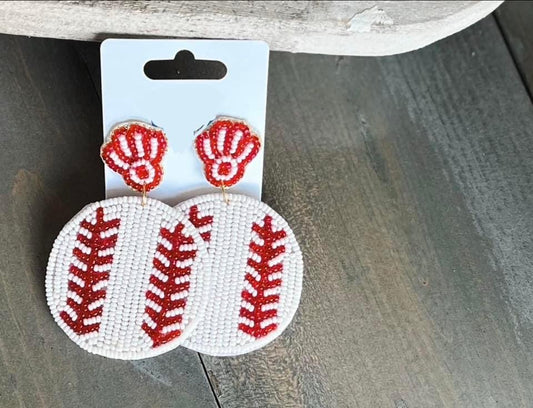 Baseball Earrings